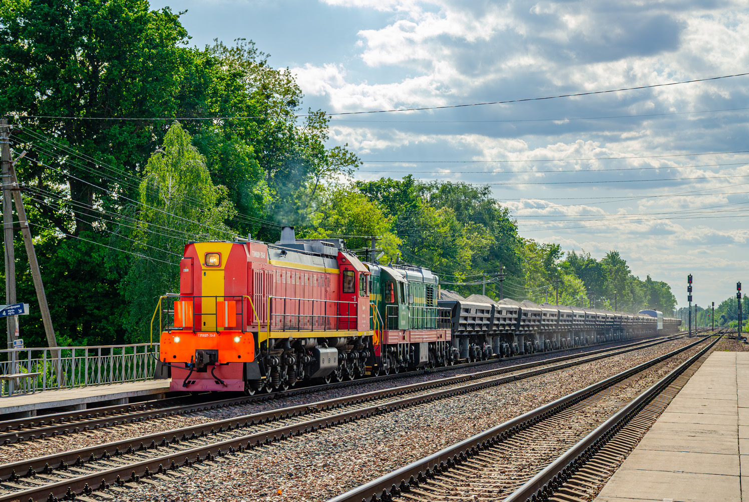 ТЭМ18ДМ-3546; ЧМЭ3-3864
