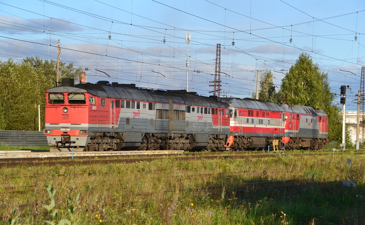 2ТЭ116-1456; ТЭП70-0488; ЭП2К-255